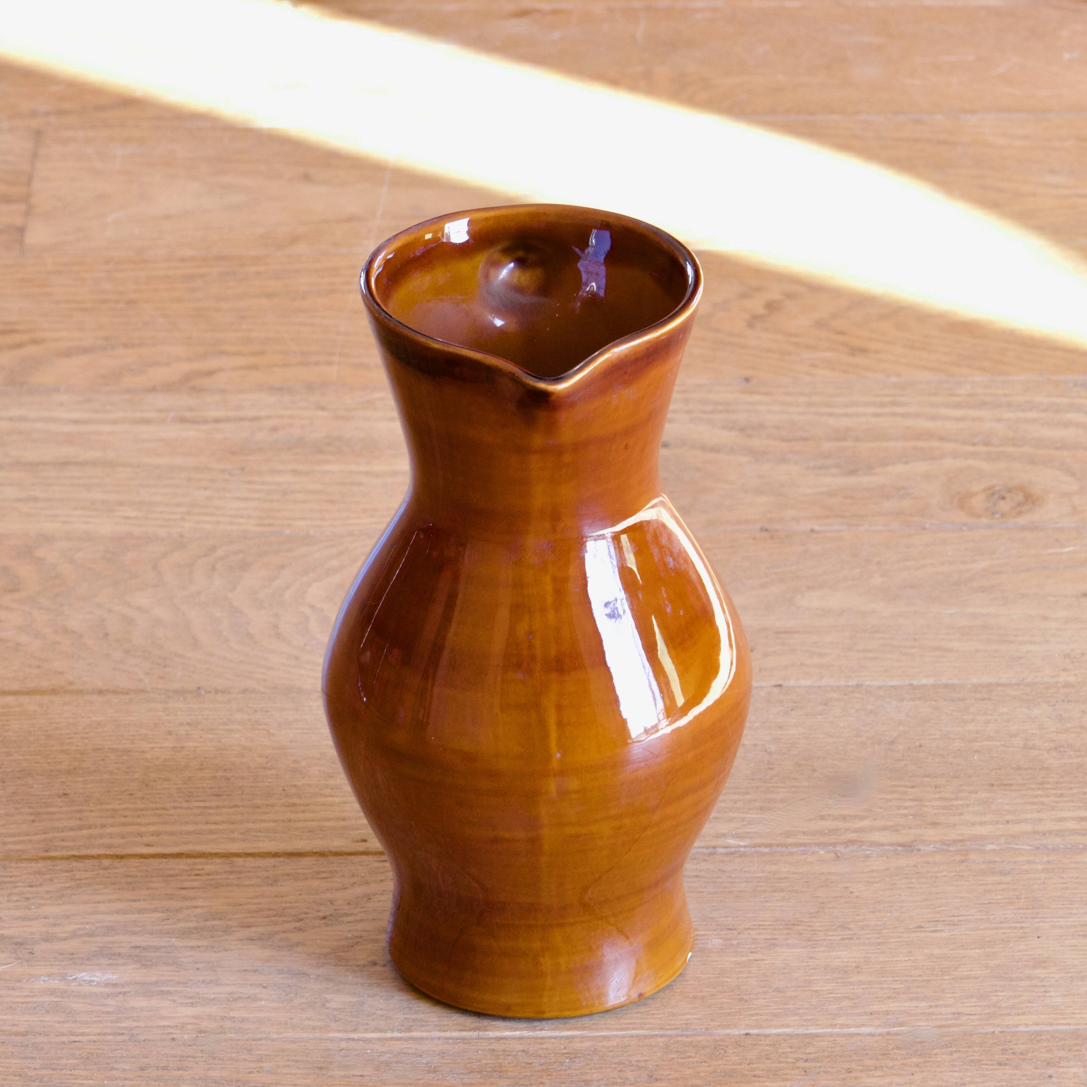 Large antique carafe signed Saint Clément