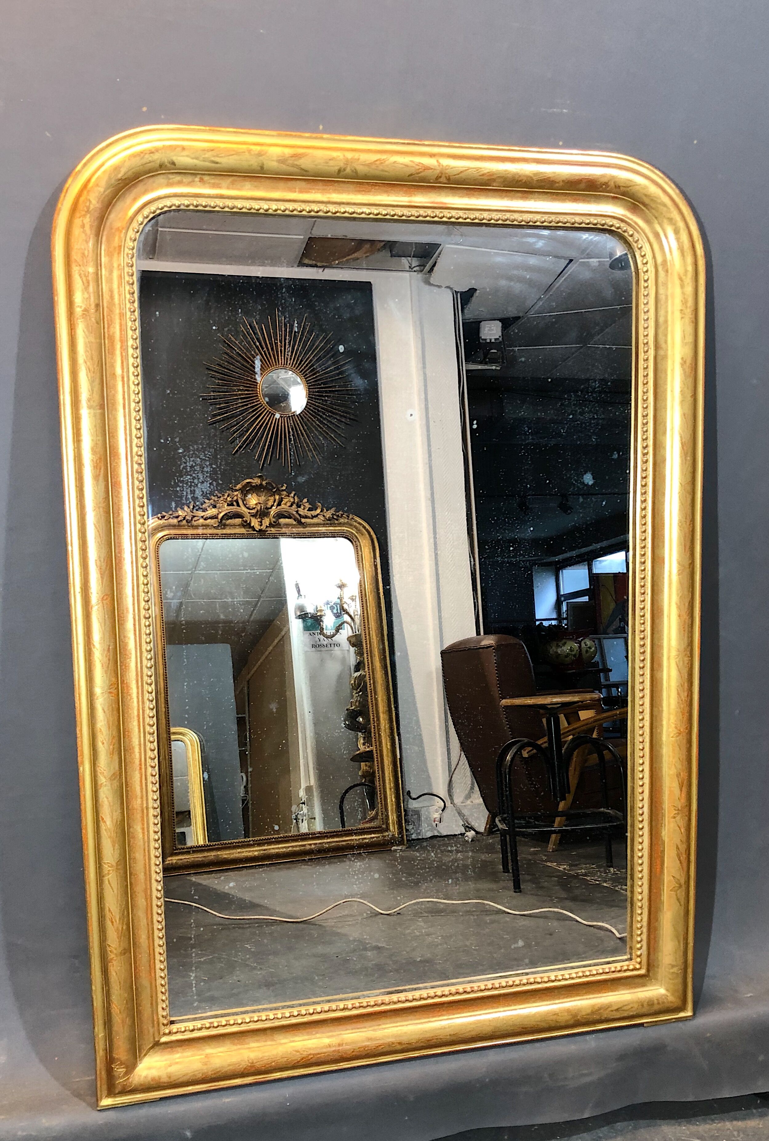 Old mirror 120x84 cm Louis-Philippe era