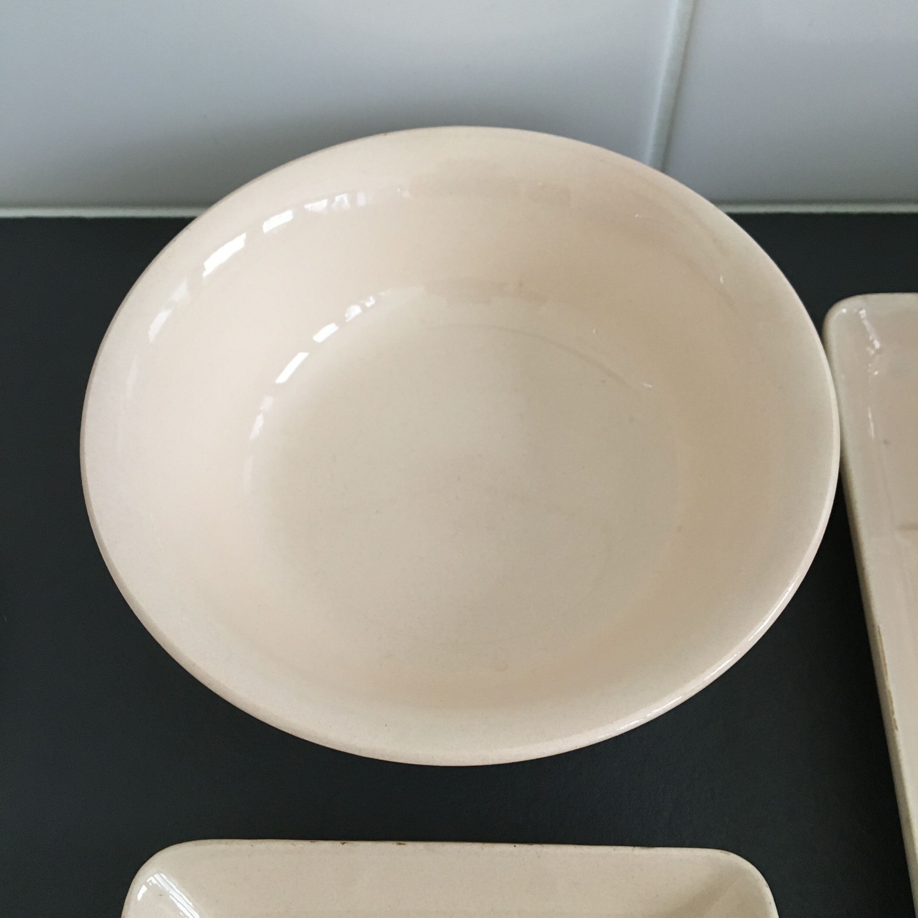 Set cup and soap holder Digoin Sarreguemines