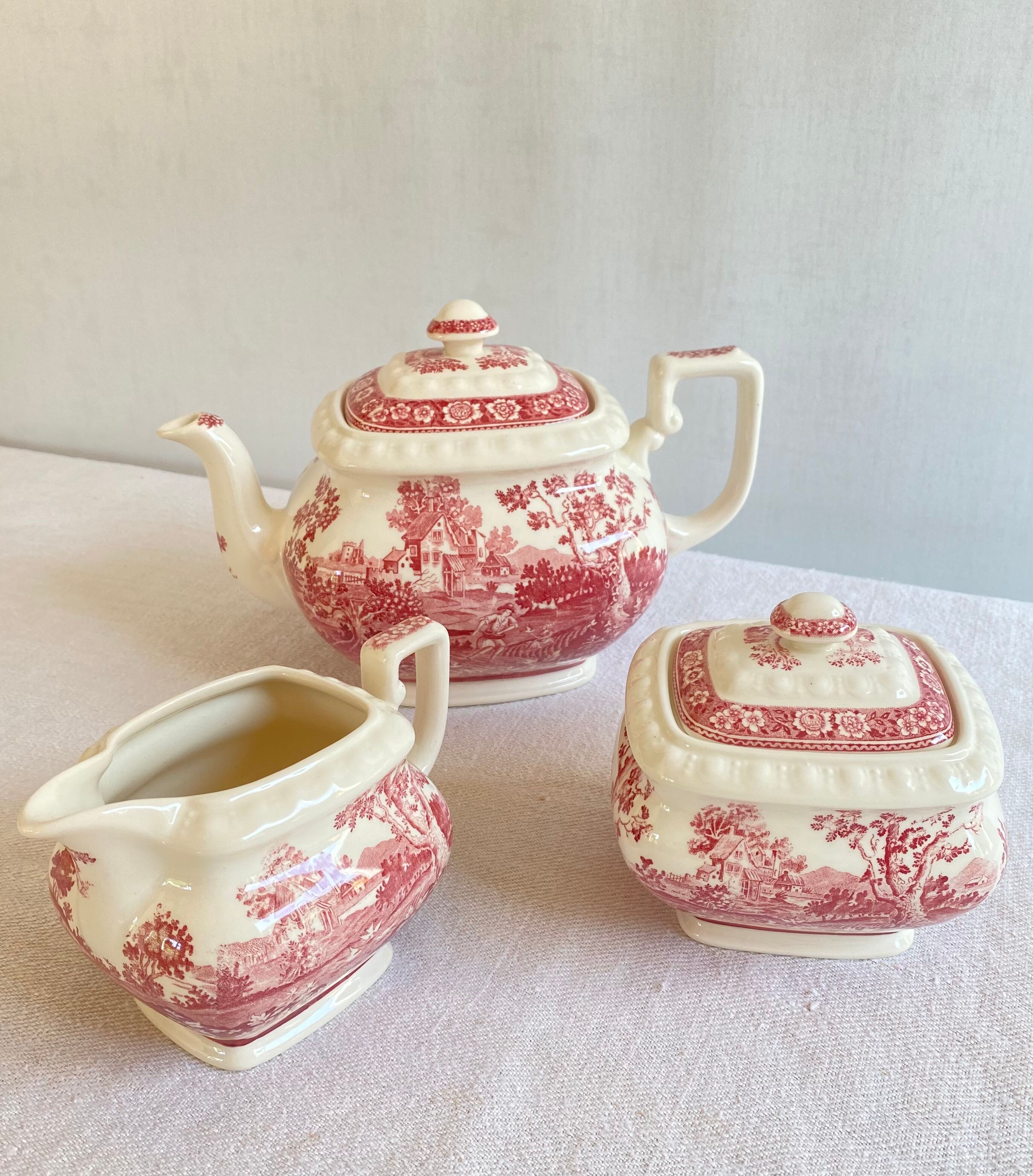 Teapot, milk pot and sugar bowl Villeroy and Boch
