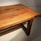 Old farmhouse table in solid oak