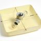 Beautiful Mid Century Modern square fiberglass ceiling or wall lamp