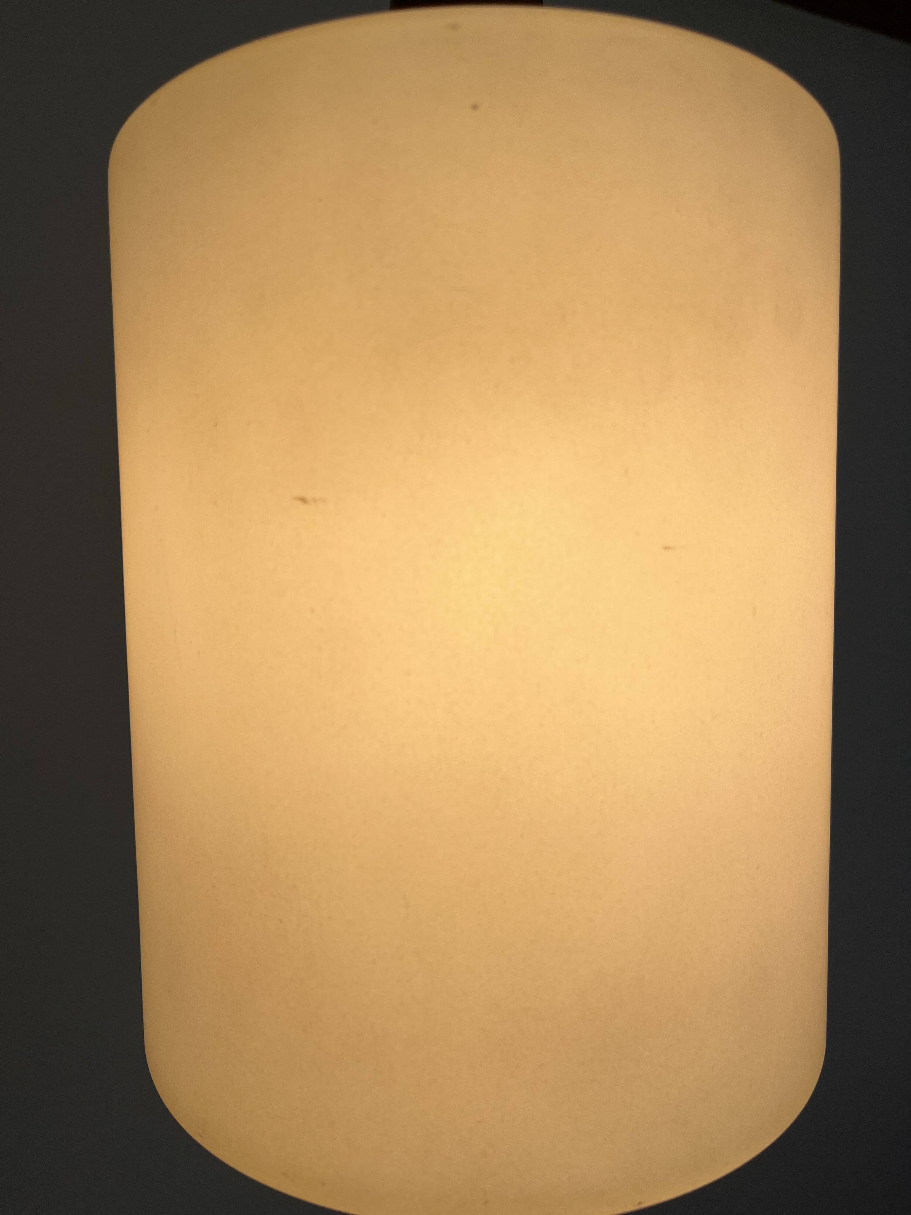 Scandinavian opaline pendant light from the 60s