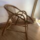 Rattan shell chair