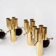German "space age" appliques in gilded brass Bega Bloom (4 AVAILABLE).