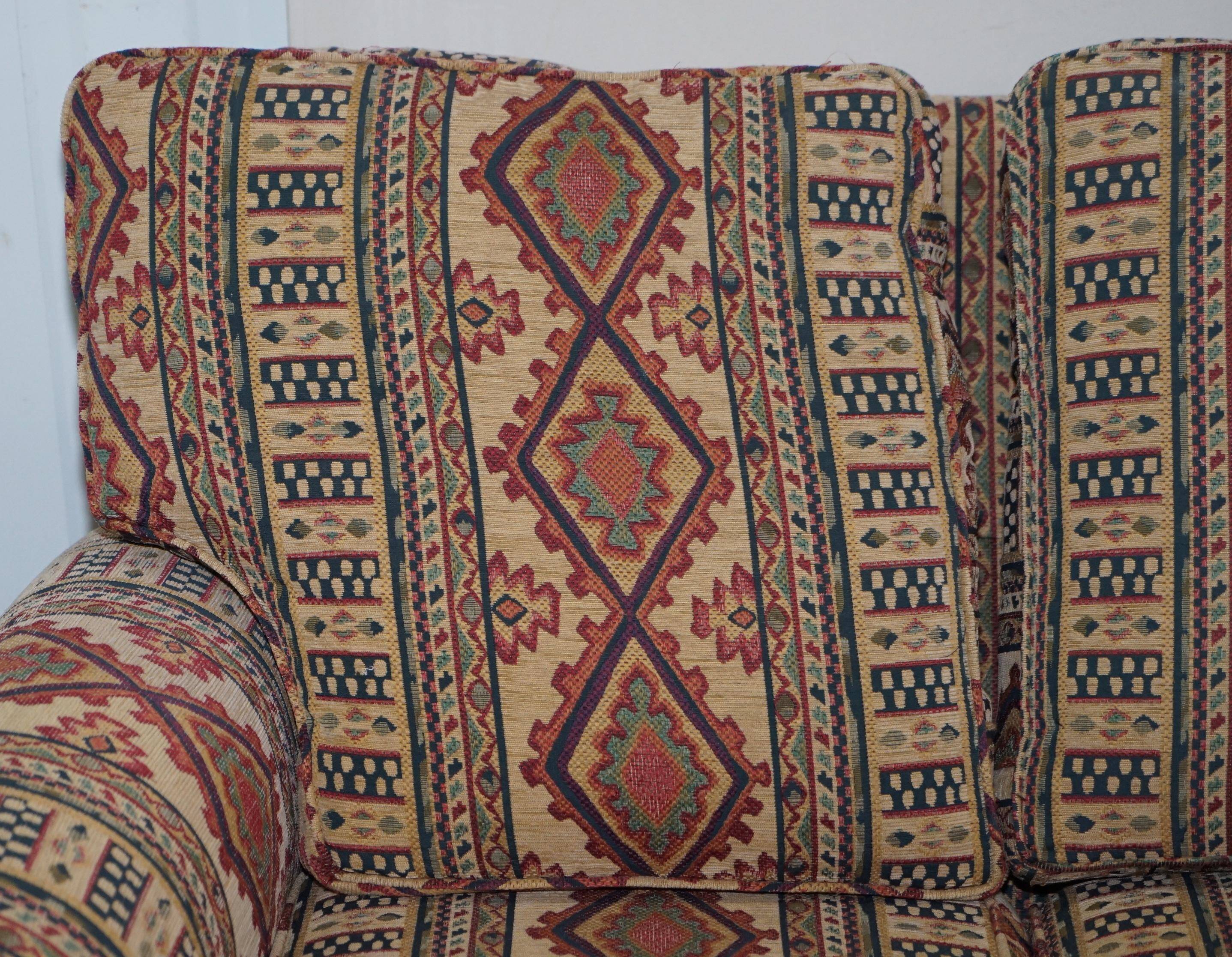 Art Deco style upholstered Kilim sofa
