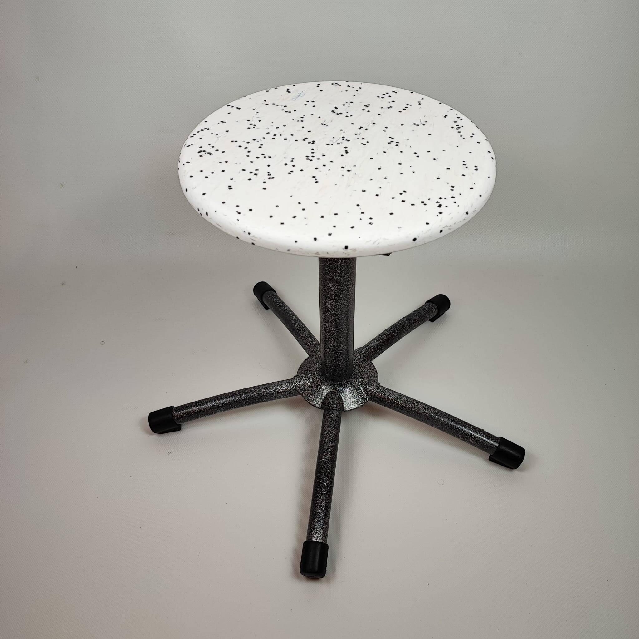 Upcycled school stool, 70s