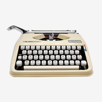 Japy Baby Hermes new ribbon revised beige typewriter