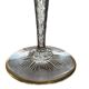 Ensemble de deux grands verres Saint Louis "Excellence", 24,9 cm de hauteur.
