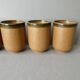 6 enamelled stoneware tumbler glasses