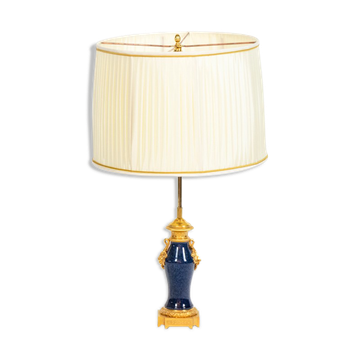Porcelain and bronze lamp, circa 1880