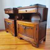Pair of art deco bedside tables