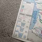 Carte scolaire vintage mdi FRANCE Méditerranée