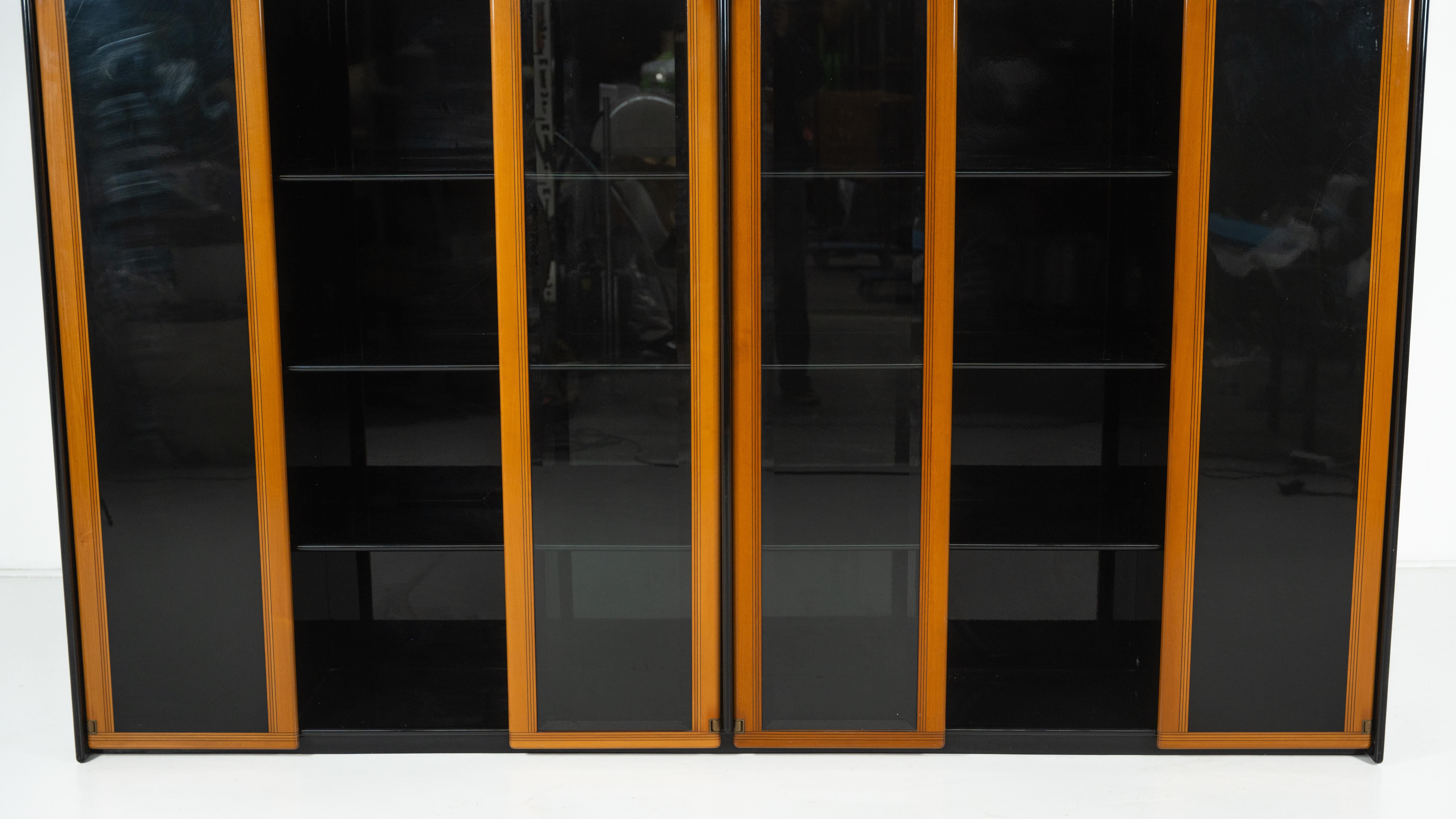 Library/Display Cabinet Artona modern mid-century by Afra and Tobia Scarpa, Maxalto