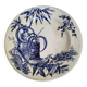 Antique plate with Chinese blue oriental decoration from the late 19th century.