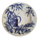 Antique plate with Chinese blue oriental decoration from the late 19th century.