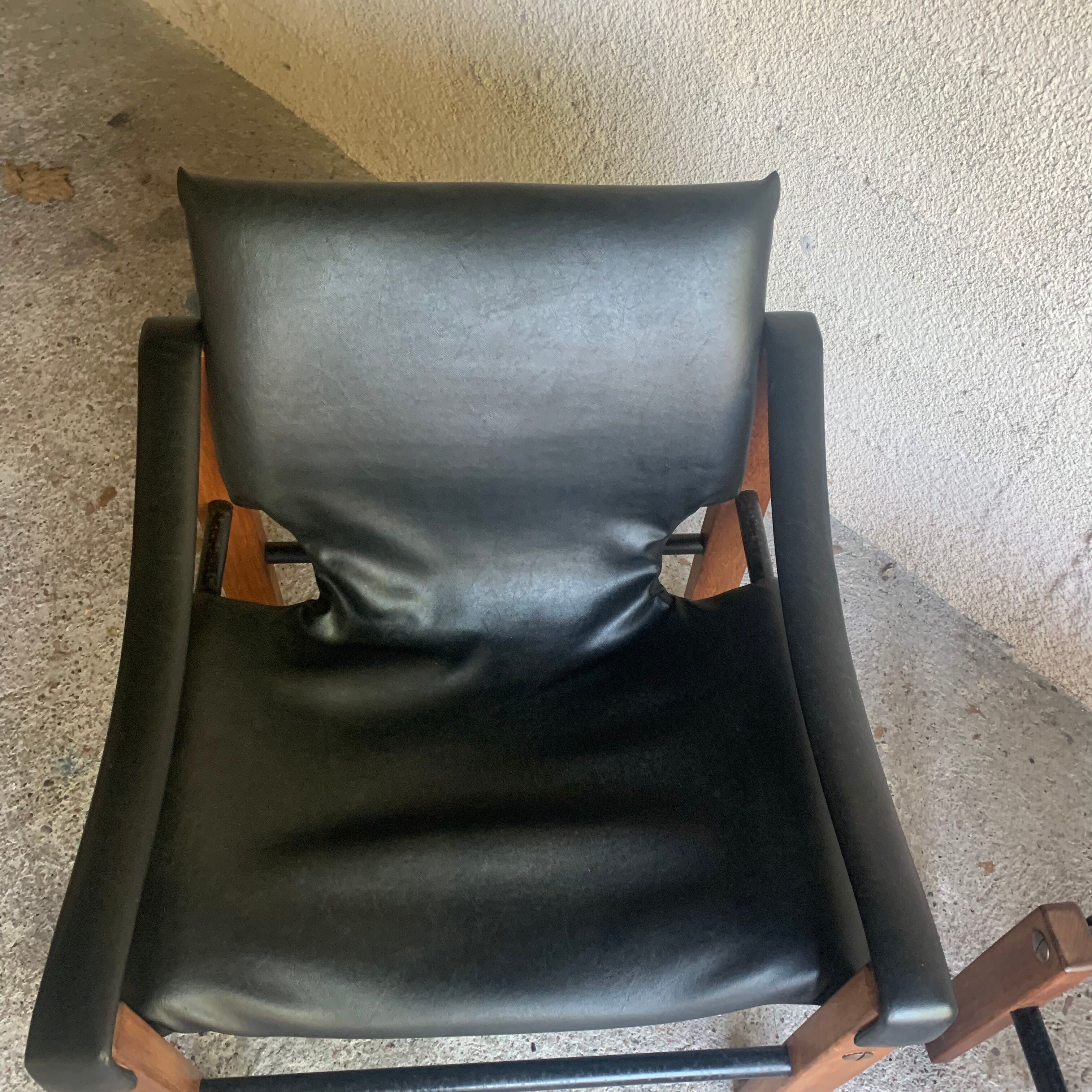 Safari and ottoman armchair by Maurice Burke for Arkana