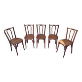5 chaises bistrot luterma