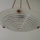 French Vintage Art Deco Style Hanging Ceiling Light – Clichy Glass Shade