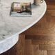 Roche Bobois vintage Carrara marble coffee table from the 70s