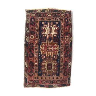 Old caucasian rug shirawan 19th handmade 76x120 cm