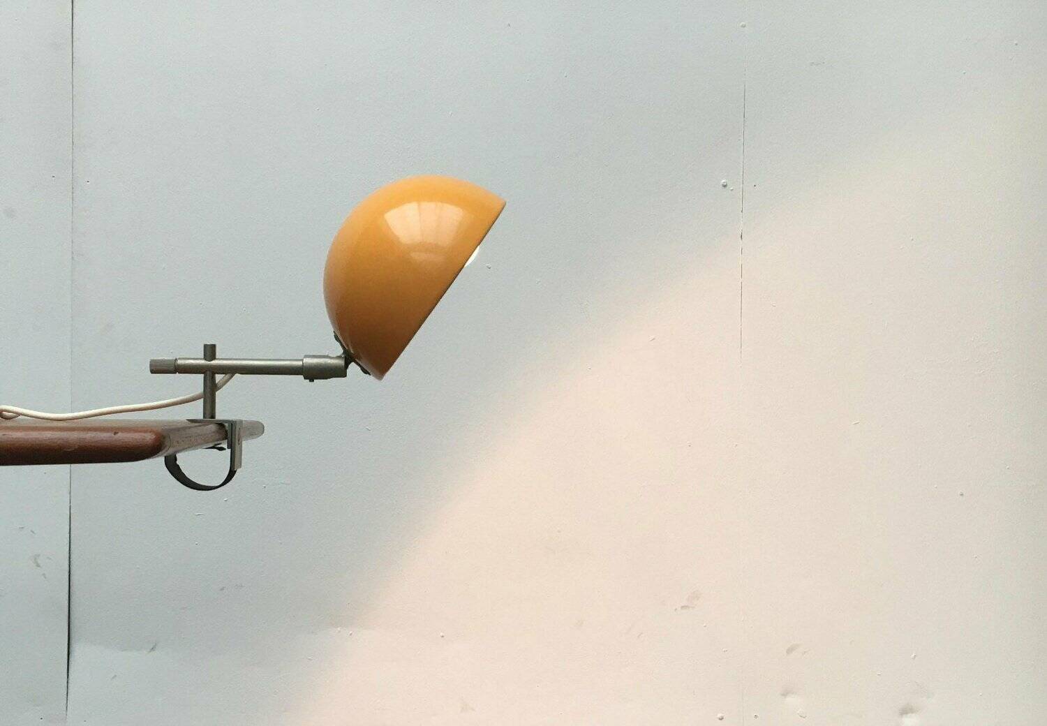 Minimalist German clamp lamp from the mid-century space age by Beisl, 1960s