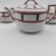 Service Basque théière 5 tasses et 5 soucoupes