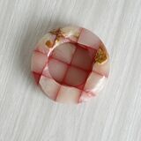 Ashtray in natural pink alabaster