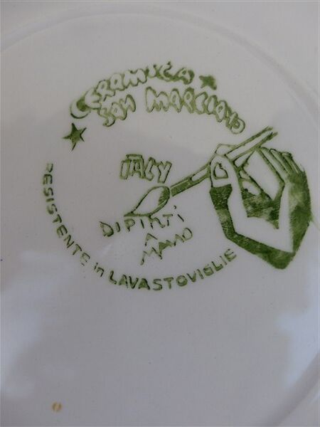 Flower plates1980 ceramic San Marciano