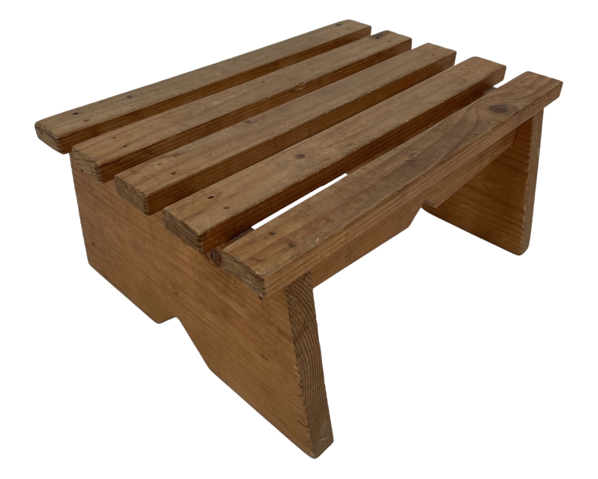 Vintage brutalist footstool minimalist design