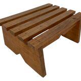 Vintage brutalist footstool minimalist design