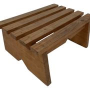 Vintage brutalist footstool minimalist design
