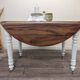 Console/table convertible in walnut