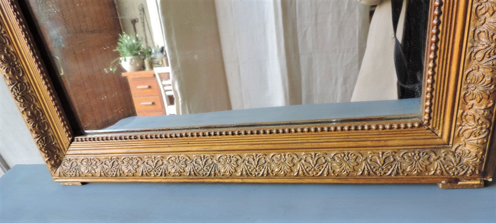 Golden mirror old 19th era