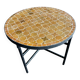 Table basse en zellige fait main, artisanat marocain