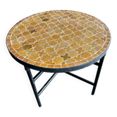 Table basse en zellige fait main, artisanat marocain