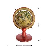 Globe terrestre en bois vintage