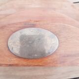 Wood and brass mail rack