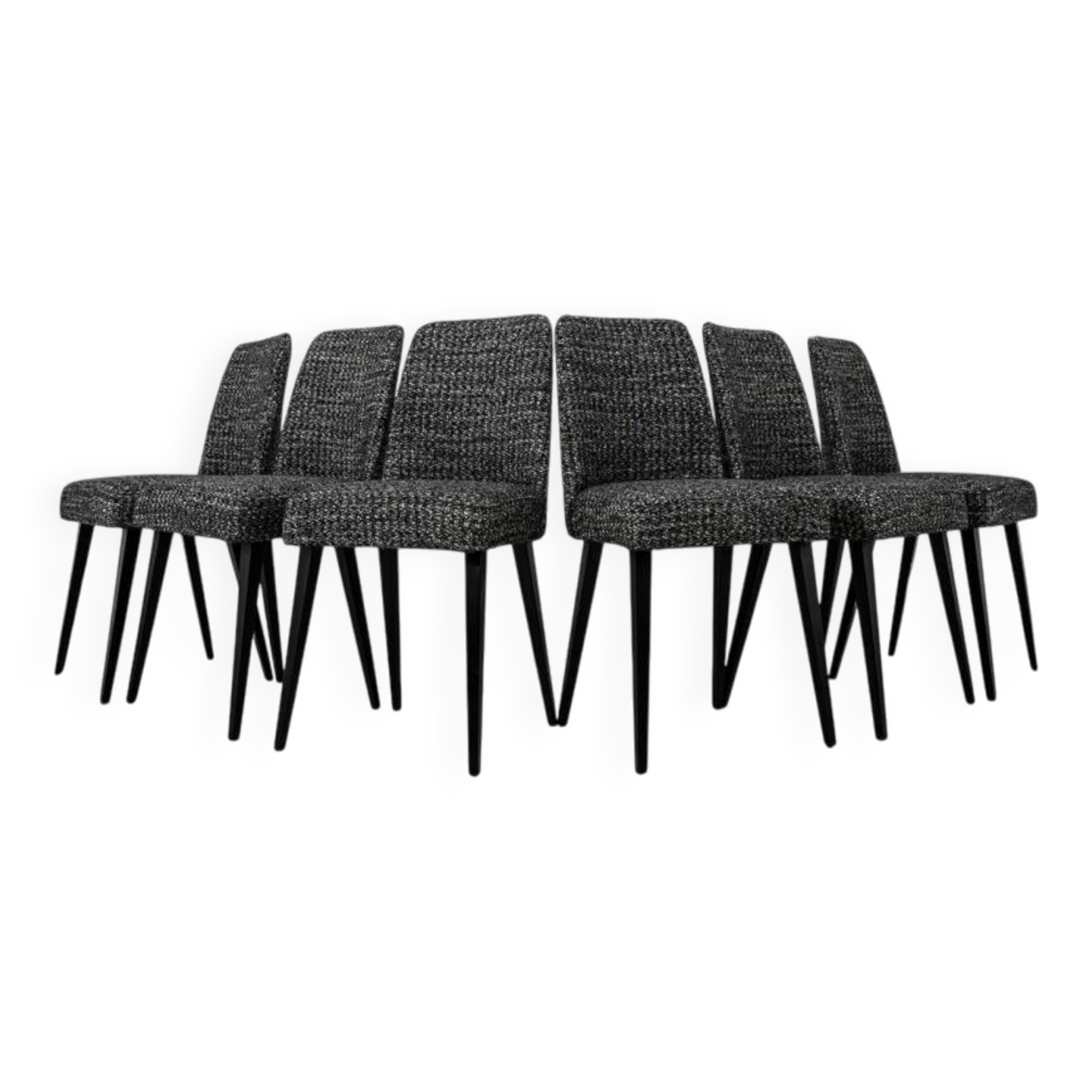 Mid-Century Modern Dining Chairs, Poland, 1960's, Set of 6