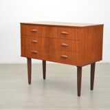 Commode à tiroirs mid-century en teck
