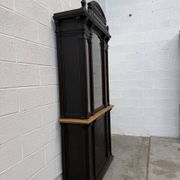 19th-century shop display cabinet in solid oak