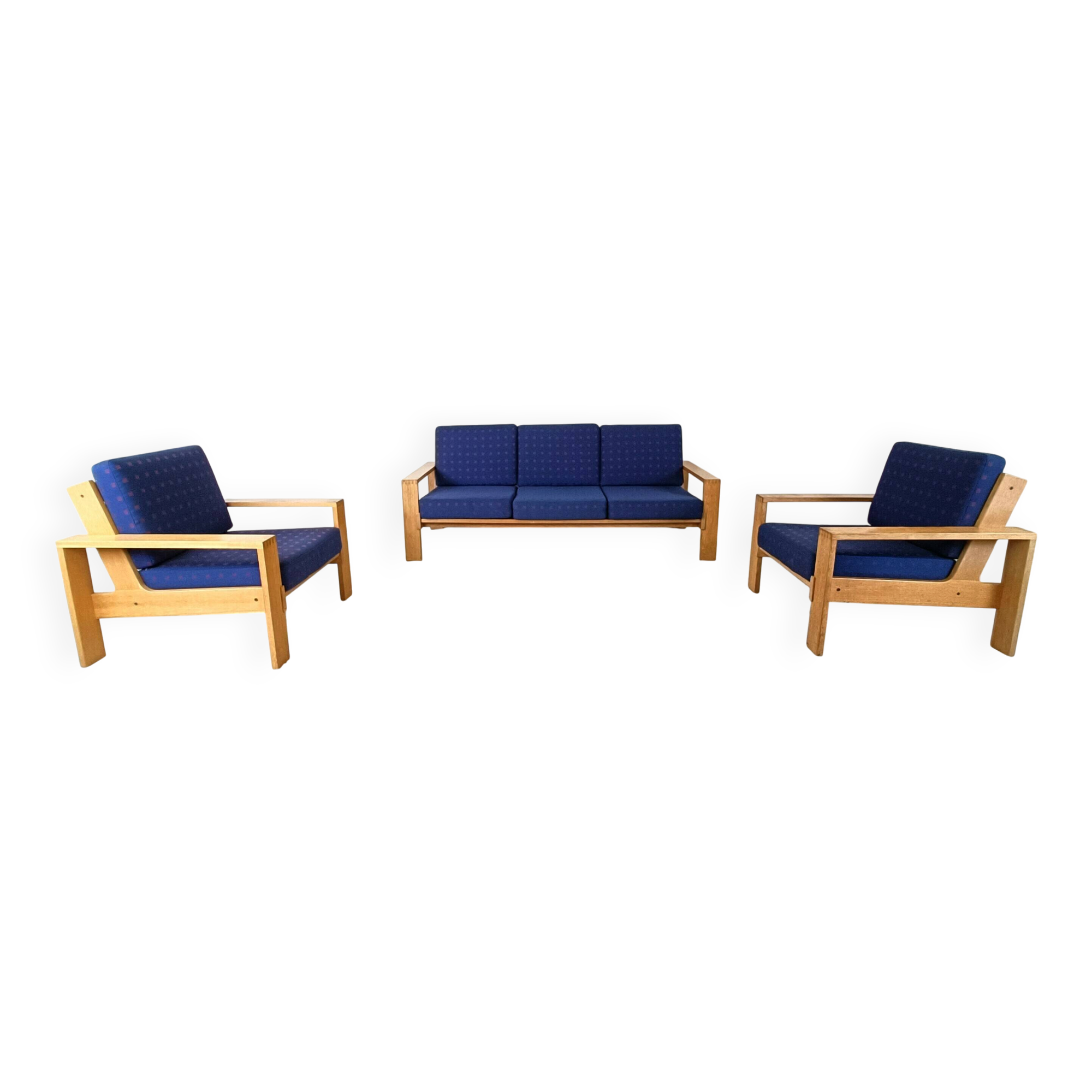 Vintage scandinavian sofa set, 1970s