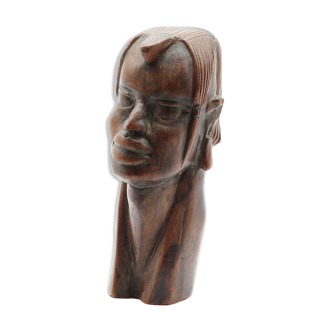 Wooden woman bust