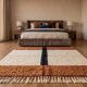 Traditional handmade natural wool rug 2/3 m