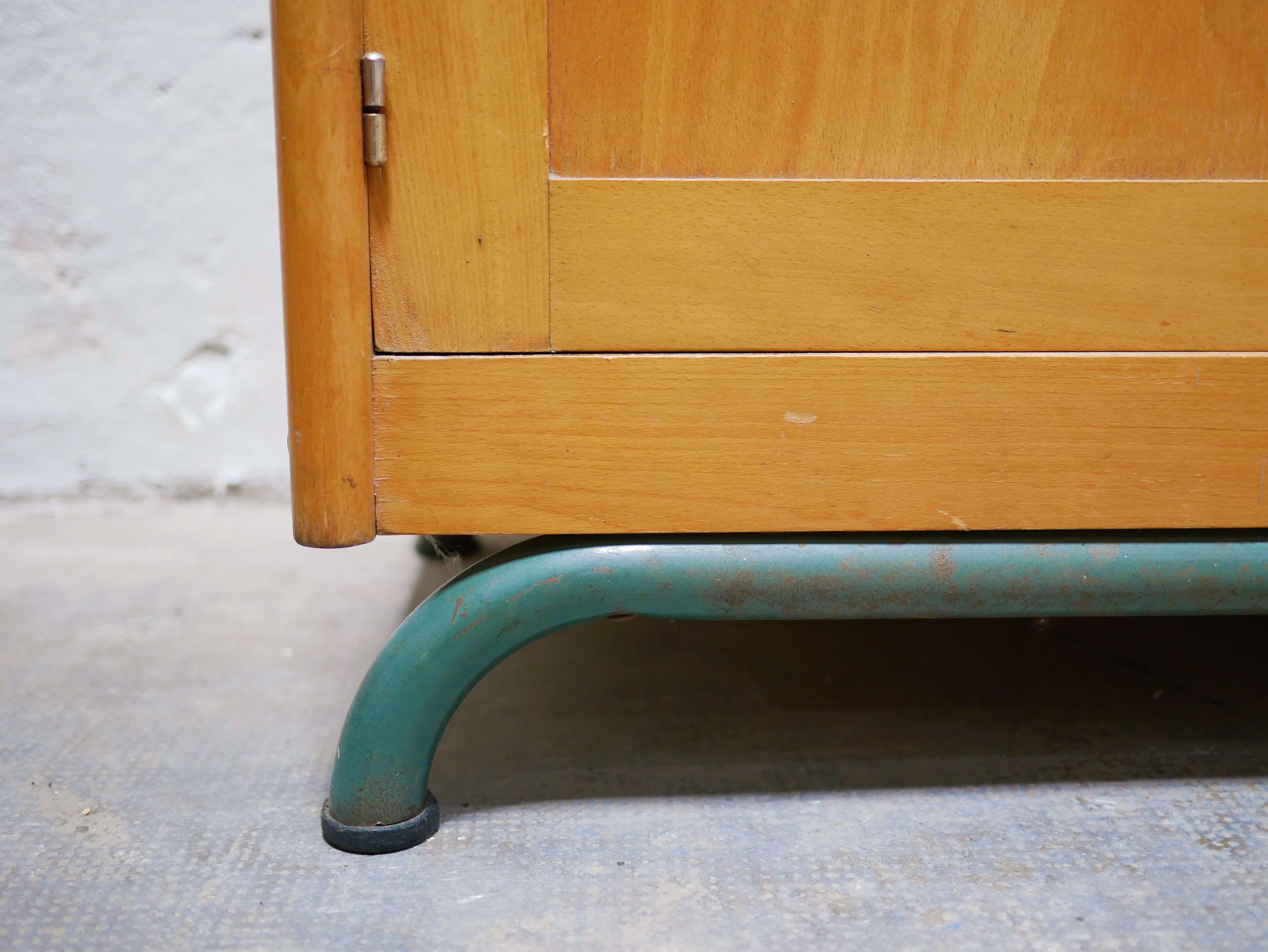 Vintage school library cabinet