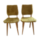 2 yellow moumoute chairs