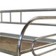 Canapé Bauhaus en acier chromé, années 1930, Bohême