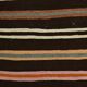 Tapis Kilim à rayures marron et beige