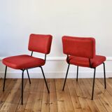 Set of 6 vintage modernist chairs by André Simard, Airborne 1960.