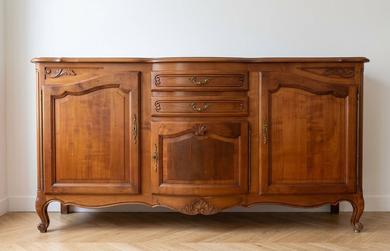 Regency buffet in solid cherry wood